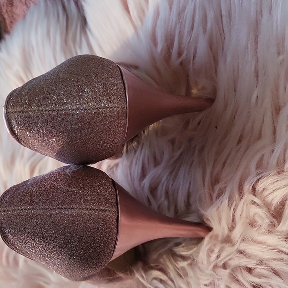 Brand New RAMPAGE Open Toe PINK SPARKLY Stiletto Heels- 6.5 - Picture 3 of 4
